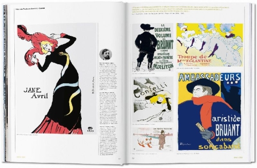 Buchcover und Innenansicht für das Buch: The History of Graphic Design. Vol. 1. 1890-1959