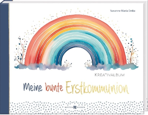 Buchcover und Innenansicht für das Buch: Meine bunte Erstkommunion