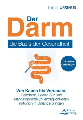 Buchcover und Innenansicht für das Buch: Der Darm - die Basis der Gesundheit
