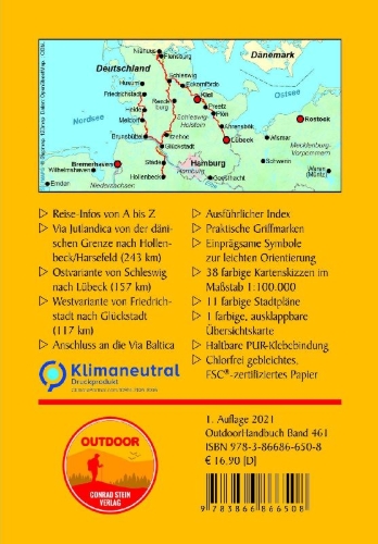 Buchcover und Innenansicht für das Buch: Jakobsweg Via Jutlandica