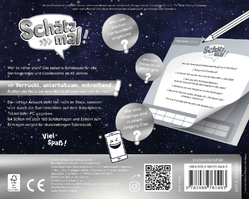 Buchcover und Innenansicht für das Buch: Schätz mal! Star Wars Edition