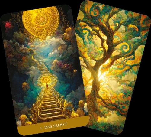 Buchcover und Innenansicht für das Buch: The Path of Light Oracle