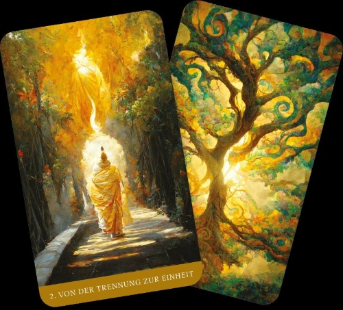 Buchcover und Innenansicht für das Buch: The Path of Light Oracle