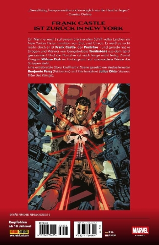 Buchcover und Innenansicht für das Buch: Punisher: Red Band (2025) #1-#5