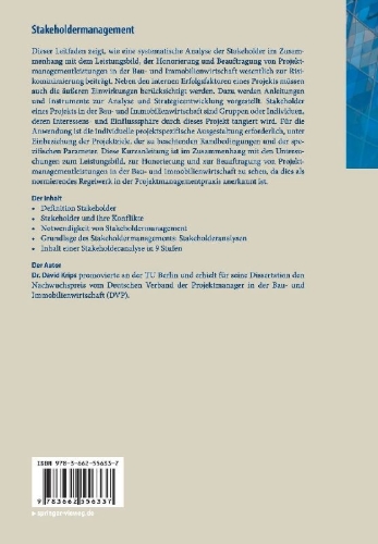Buchcover und Innenansicht für das Buch: Stakeholdermanagement