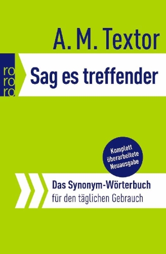 Buchcover und Innenansicht für das Buch: Sag es treffender