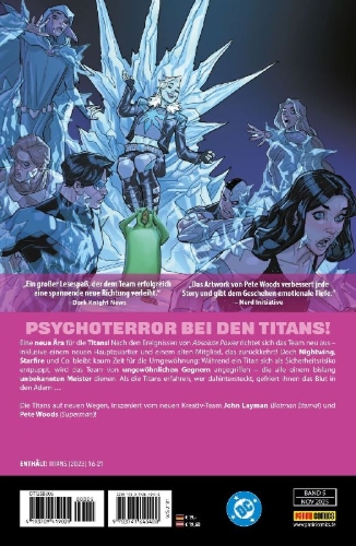 Buchcover und Innenansicht für das Buch: Titans #16-#21