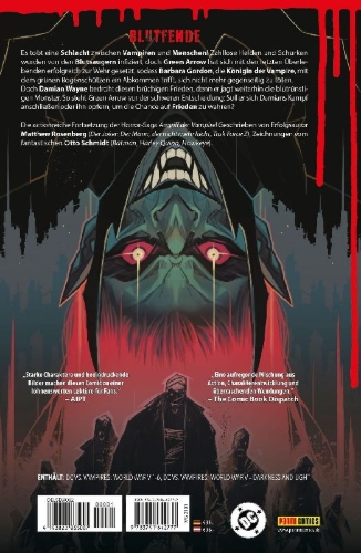 Buchcover und Innenansicht für das Buch: DC vs. Vampires: World War V 1-6; DC vs. Vampires: World War V - Darkness and Light