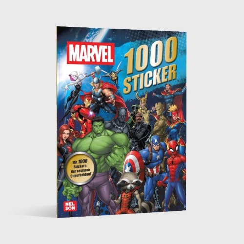 Buchcover und Innenansicht für das Buch: MARVEL: 1000 Sticker