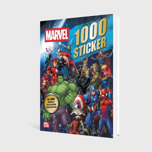 Buchcover und Innenansicht für das Buch: MARVEL: 1000 Sticker