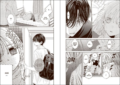 Buchcover und Innenansicht für das Buch: HARU NO ARASHI TO MONSTER