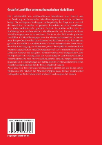 Buchcover und Innenansicht für das Buch: Gestufte Lernhilfen beim mathematischen Modellieren