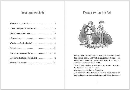 Buchcover und Innenansicht für das Buch: Volle Power - Die Erstkommunionkids