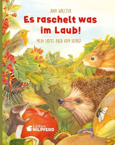 Buchcover und Innenansicht für das Buch: Es raschelt was im Laub