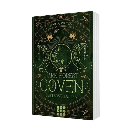 Buchcover und Innenansicht für das Buch: Dark Forest Coven. Elsterschatten