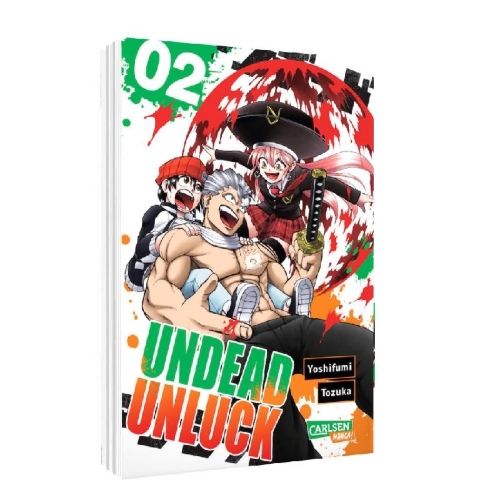 Buchcover und Innenansicht für das Buch: Undead Unluck