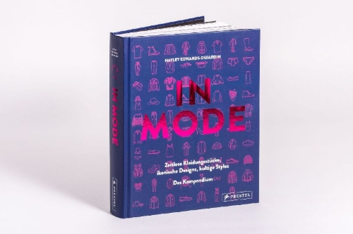 Buchcover und Innenansicht für das Buch: INDÉMODABLES. Le répertoire de ce qui fait la mode. Vêtements intemporel, créations iconques.