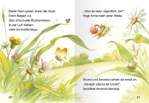 Buchcover und Innenansicht für das Buch: Leserabe Sonderausgaben - Feenabenteuer zum Lesenlernen