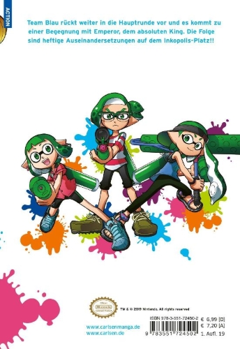 Buchcover und Innenansicht für das Buch: Splatoon