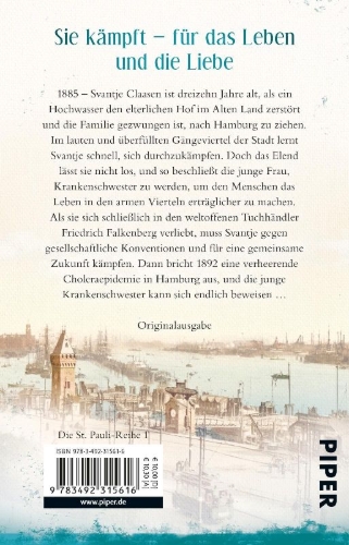 Buchcover und Innenansicht für das Buch: Die Krankenschwester von St. Pauli - Tage des Schicksals