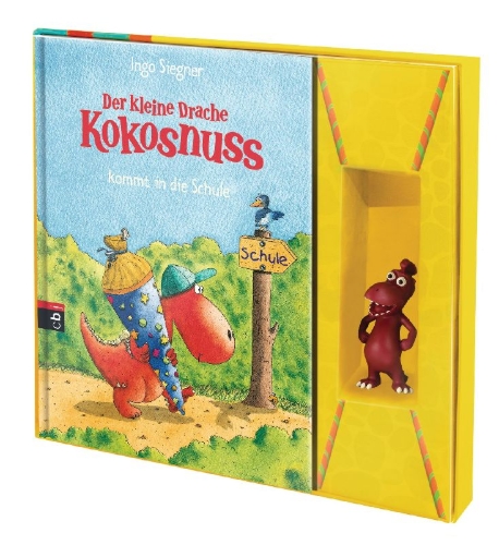 Buchcover und Innenansicht für das Buch: Der kleine Drache Kokosnuss - Die Geschenk-Box "Oskar" (Set)