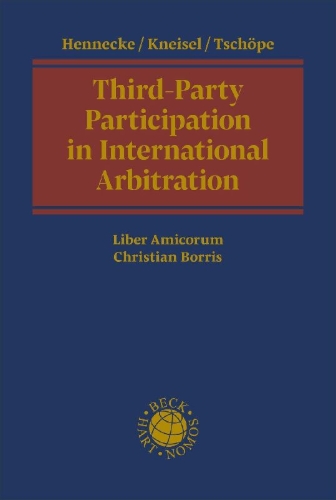 Buchcover und Innenansicht für das Buch: Third-Party Participation in International Arbitration