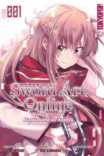 Buchcover und Innenansicht für das Buch: Sword Art Online - Progressive - Barcarolle of Froth 01