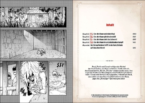 Buchcover und Innenansicht für das Buch: KATAINAKA NO OSSAN KENSEI NI NARU¿TADANO INAKA NO KENJUTSU SHIHAN DATTANONI TAISEI SHITA DESHITACHI