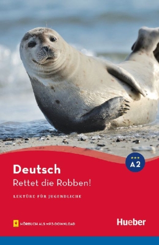 Buchcover und Innenansicht für das Buch: Rettet die Robben!