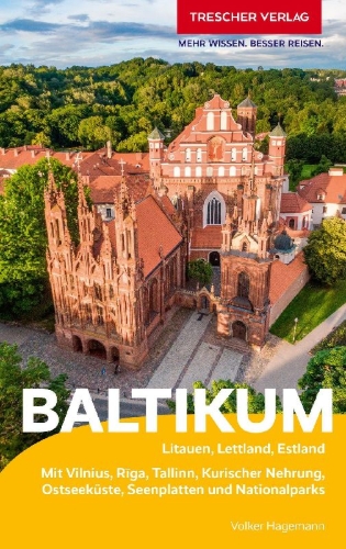 Buchcover und Innenansicht für das Buch: TRESCHER Reiseführer Baltikum