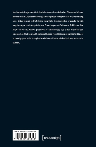 Buchcover und Innenansicht für das Buch: Musik ausstellen