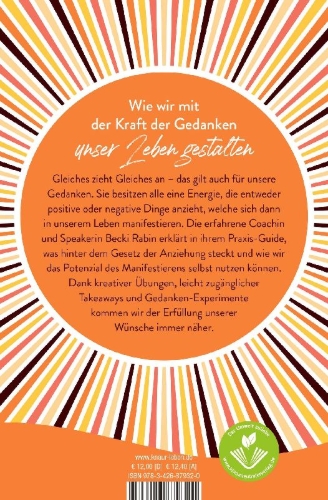 Buchcover und Innenansicht für das Buch: Die Kraft des Manifestierens