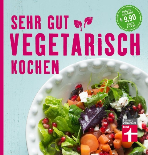 Buchcover und Innenansicht für das Buch: Sehr gut vegetarisch kochen