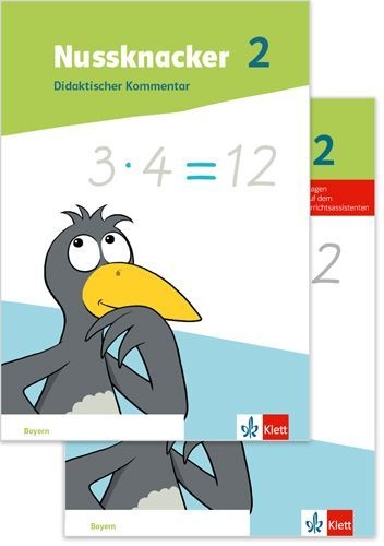 Buchcover und Innenansicht für das Buch: Nussknacker 2. Paket: Didaktischer Kommentar, Materialband Klasse 2. Ausgabe Bayern