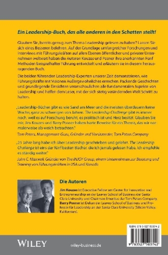 Buchcover und Innenansicht für das Buch: Leadership Challenge