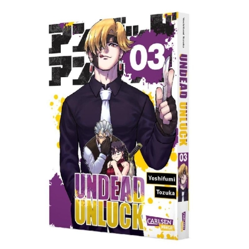 Buchcover und Innenansicht für das Buch: Undead Unluck