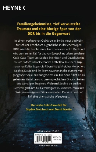 Buchcover und Innenansicht für das Buch: Todeskeller. Das Cold-Case-Team Berlin ermittelt