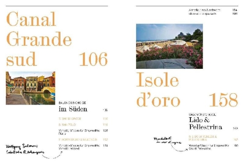 Buchcover und Innenansicht für das Buch: Genießen in Venedig