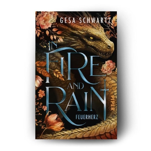 Buchcover und Innenansicht für das Buch: In Fire and Rain - Feuerherz