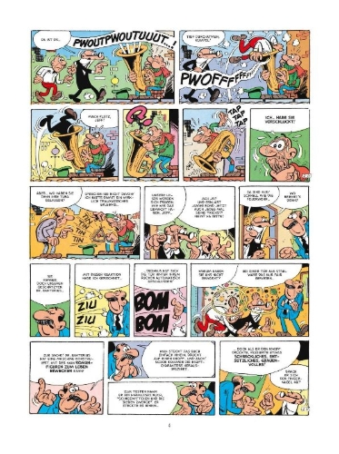 Buchcover und Innenansicht für das Buch: Mortadelo y Filemon: Los monstruos