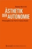 Buchcover und Innenansicht für das Buch: Ästhetik der Autonomie