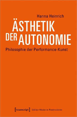 Buchcover und Innenansicht für das Buch: Ästhetik der Autonomie