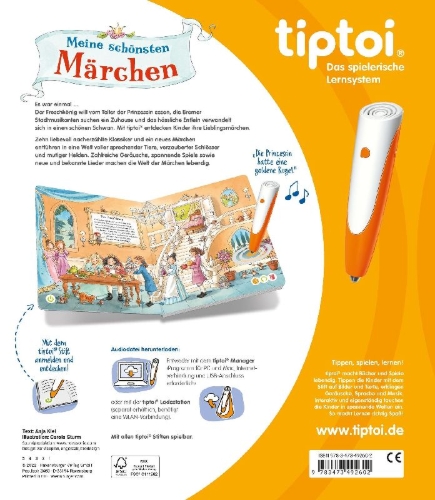 Buchcover und Innenansicht für das Buch: tiptoi® Meine schönsten Märchen