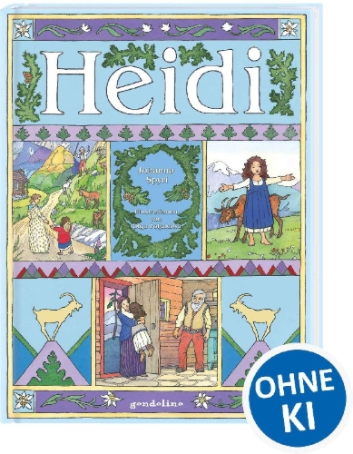Buchcover und Innenansicht für das Buch: Heidi.