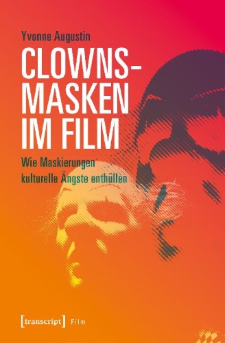 Buchcover und Innenansicht für das Buch: Clownsmasken im Film