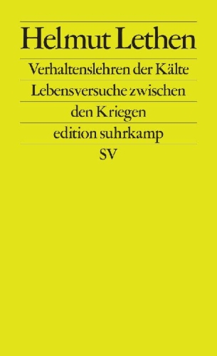Buchcover und Innenansicht für das Buch: Verhaltenslehren der Kälte