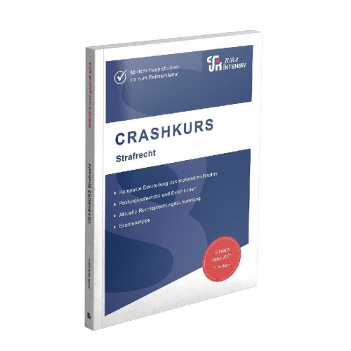 Buchcover und Innenansicht für das Buch: CRASHKURS Strafrecht