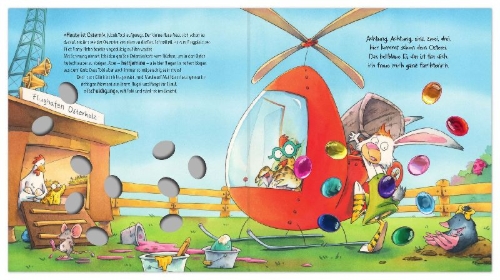 Buchcover und Innenansicht für das Buch: Frohe Ostern, Tobi Tollpatsch!