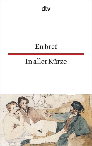 Buchcover und Innenansicht für das Buch: En bref /  In aller Kürze