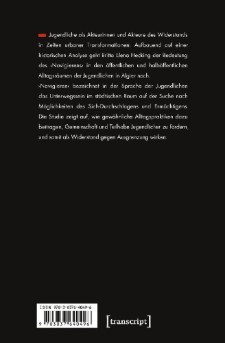 Buchcover und Innenansicht für das Buch: Jugend und Widerstand in Algier